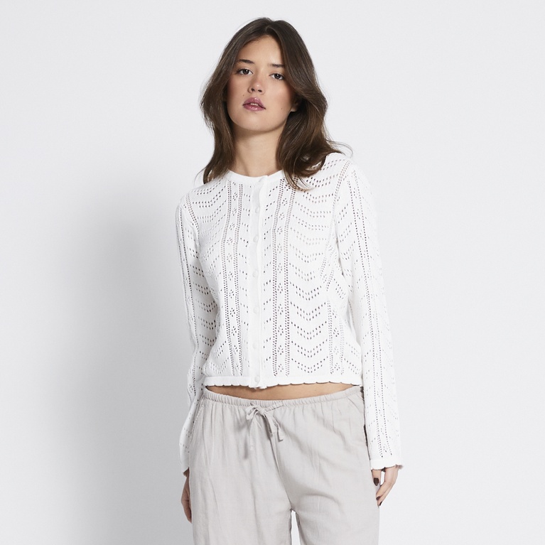Crochet knit cardigan "Vidia"